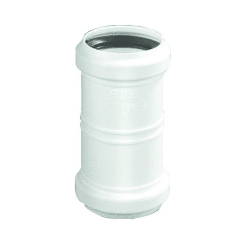 PP push-fit coupling, 110 mm (white)   *
