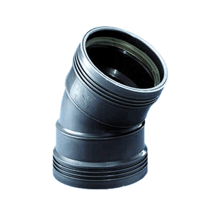 Wafix PP bend 30°, 110 mm (black)