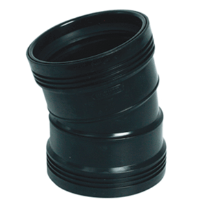Wafix PP bend 15°, 110 mm (black)