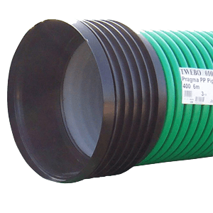 PP outdoor sewage pipe SN 8 green KOMO