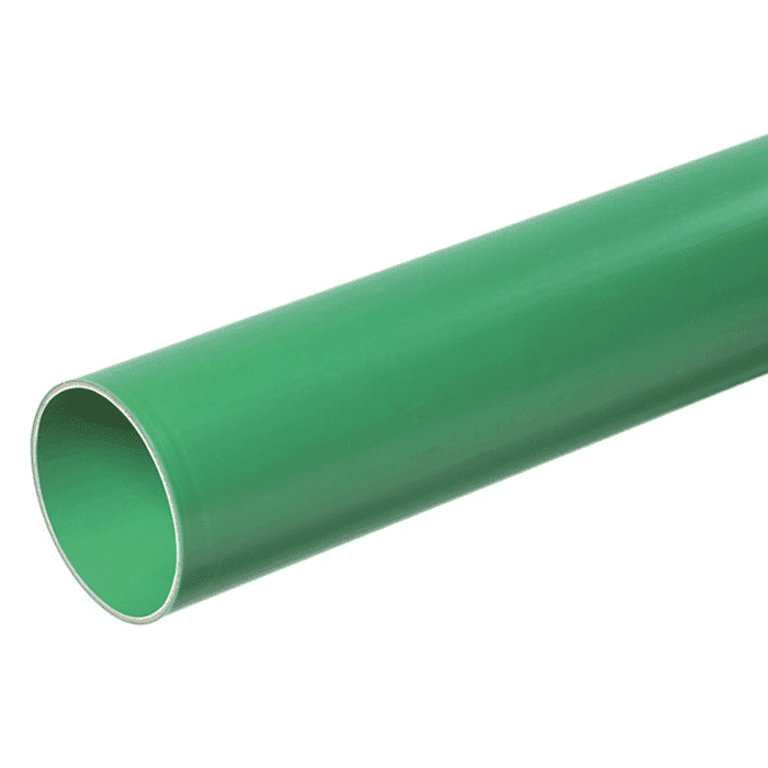 PVC buis SN8, lengte 5 m, groen