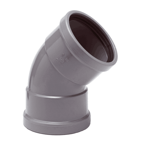 110mm Offset Bend 135° 45° for Soil & Vent Pipe Pushfit 