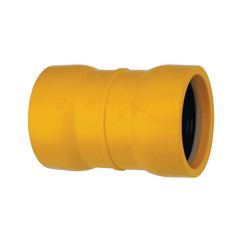 Impact-resistant PVC push-fit socket with fixed seals