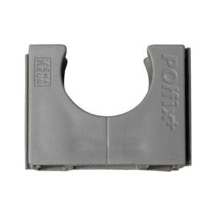 Polfix clip for flexible conduit, 19 mm, grey