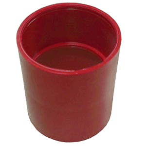 130946 PVC lijmmof 50mm rood