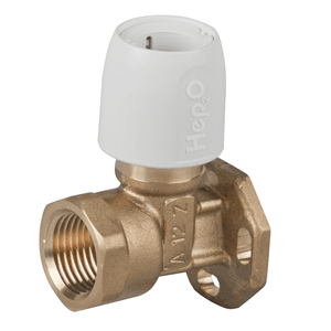 Hep2O brass wall plate coupling (push-fit x female thread)