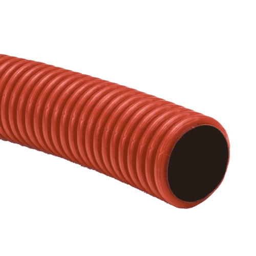 Cable protection duct in 6 m roll with sleeve