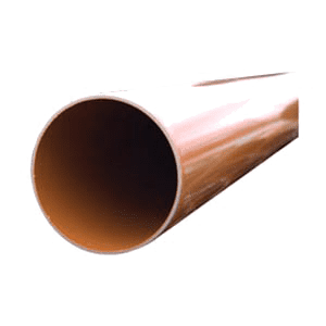 Pipelife PVC pipe SN 8, length 5 metres, brown