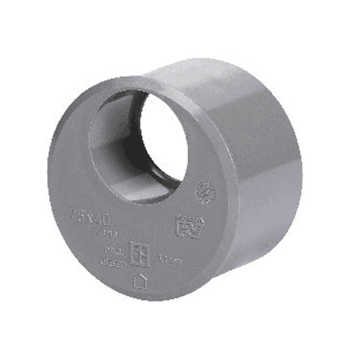 Pipelife reducer insert, eccentric, solvent weld
