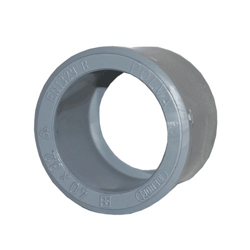 Pipelife reducer insert, centric, solvent weld