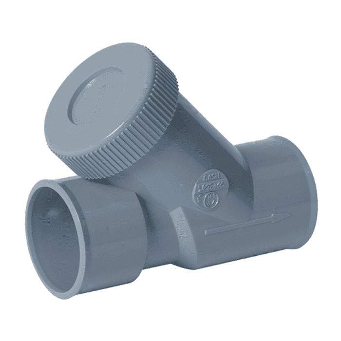 PVC non-return valve 45°, 32 mm