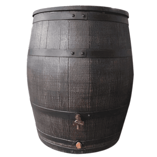 151809 Regenton houten look 240ltr +kraan