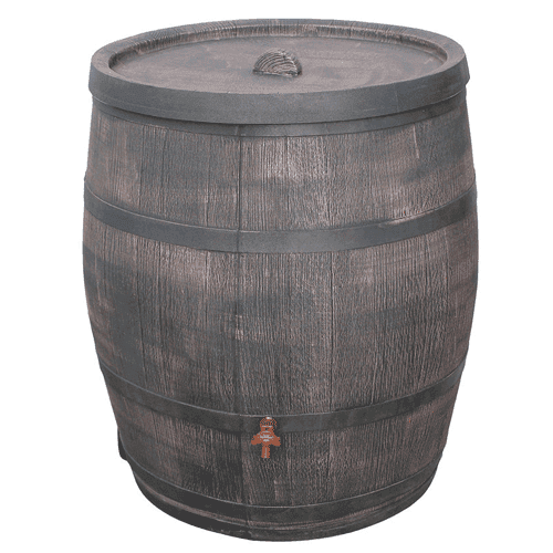 151810 Regenton houten look 350ltr +kraan