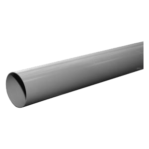 Pipelife rainwater pipe, grey / white