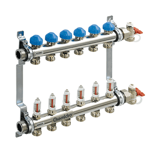 177350 - Wavin RVS verdeler - Wavin vloerverwarming - Vloerverwarming - Verwarming & koeling - Producten | Van Walraven