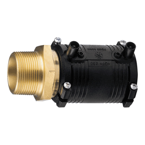 GF PE 100 fusion adapter coupling brass male threaded