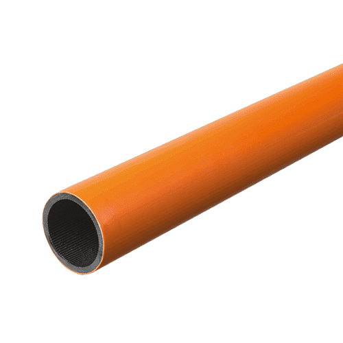 178383 HDPE Prof.tube 40x3,7mm oran.L=250