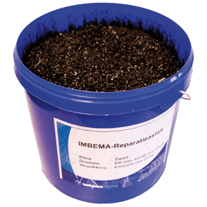Asphalt repair in bucket 20 kg. Gradation 0/6mm, black