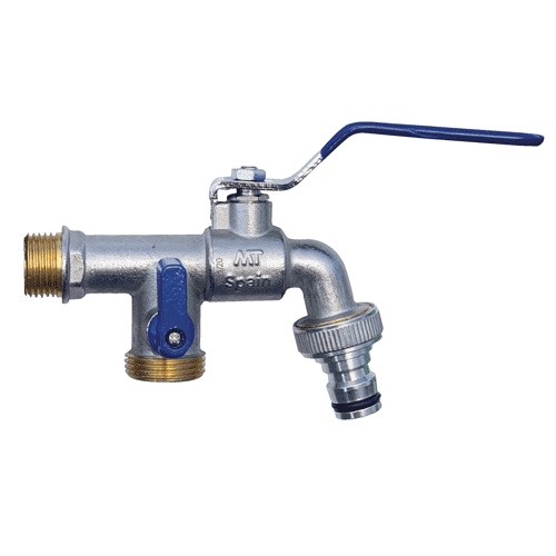 BER Two Flow ball valve with hose connection