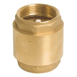 brass non-return valve 1", spring loaded