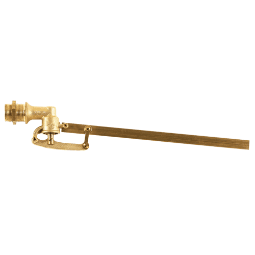 Float valve, brass 1.1/4" m.thr.