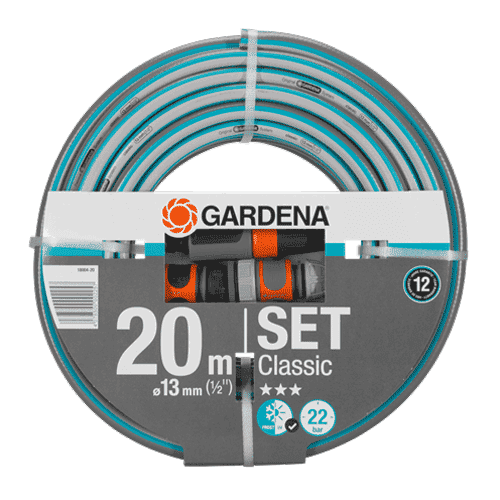Gardena Classic garden hose 1/2", 20 m with connector fitting