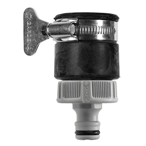 Gardena connector for unthreaded taps