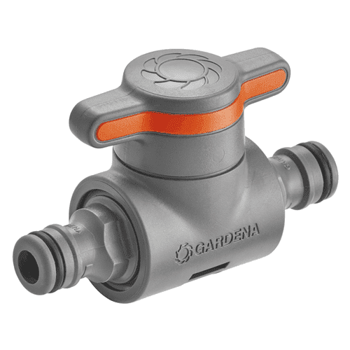 Gardena hose connector with control valve