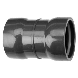 PVC press. pipe slip coupling, 75 mm