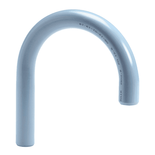 Girair perslucht dubbele bocht 90gr, spie-spie