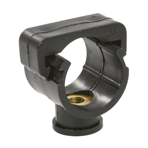 Mono clip PP pipe clamp, with female thread