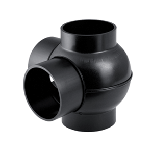 Geberit PE double branchball fitting 90°, 110 / 75 mm