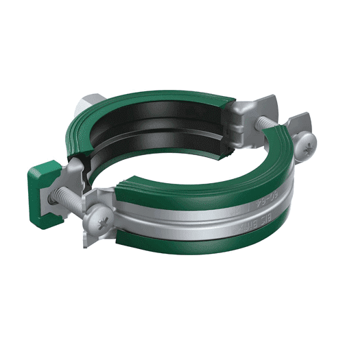 Bifix® G2 BUP1000 pipe clamps with liner, two screw model, M8