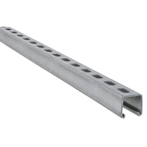 Strut fixing rail, BUP1000, perforated