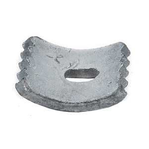 Zupor curved plate with teeth