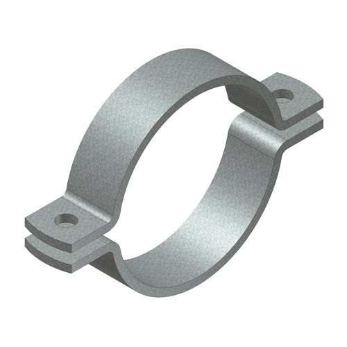 Zupor 2-part stainless steel pipe bracket