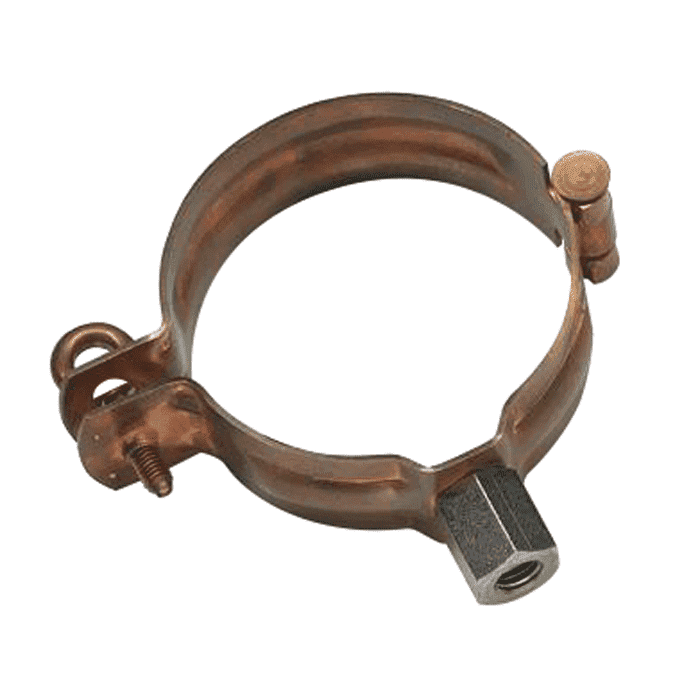 Hinge clamp, copper/M10