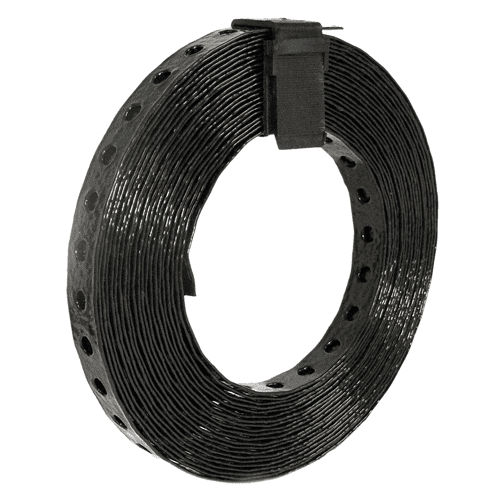 WaTech montageband geplastificeerd zwart 19 x 0,7mm, L=10m