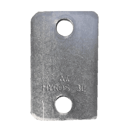 Block clamp cover plate, stainless steel