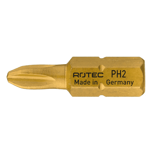 PRO insertbit PH-2 tin, gereduceerde punt