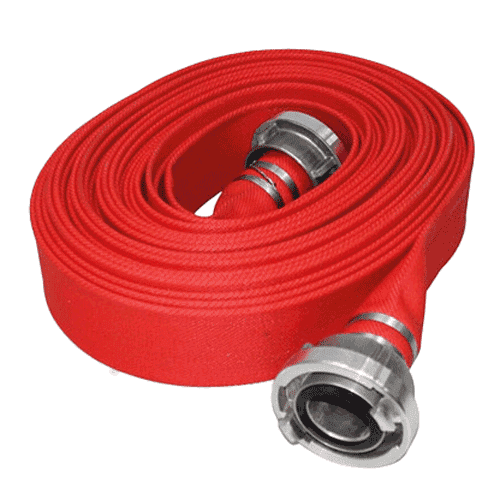 Fire hose red with Storz coupling