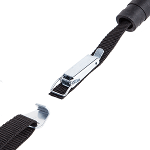Strap for extinguisher type PB2/PA2/SA2 with riveted buckle.