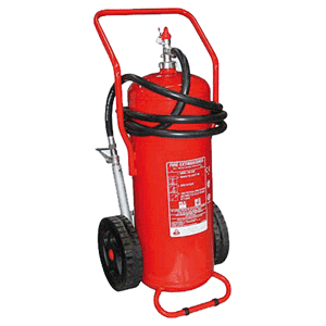 WaSure powder fire extinguisher trolley, 50kg