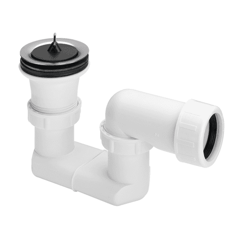 Viega shower trap revolving 1 1/2" x 40 mm, white with plug