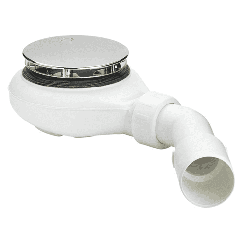 Viega Tempoplex shower drain with elbow