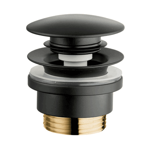 297206 Wastafelplug pop-up 5/4bu zwart