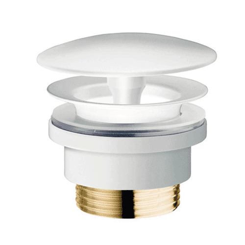 297209 Wastafelplug vast 1.1/4bui zwart