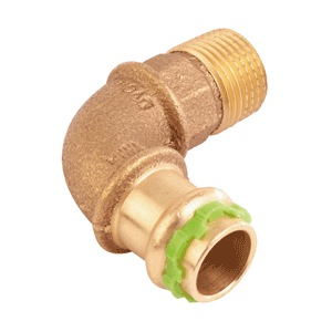 VSH SudoPress copper water adaptor bend 90° press x male thread
