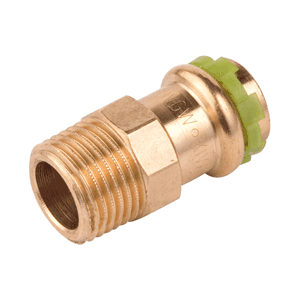 VSH SudoPress copper water threaded adaptor, press x male thread