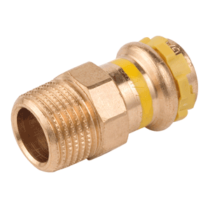 VSH SudoPress copper gas threaded adaptor, press x male thread